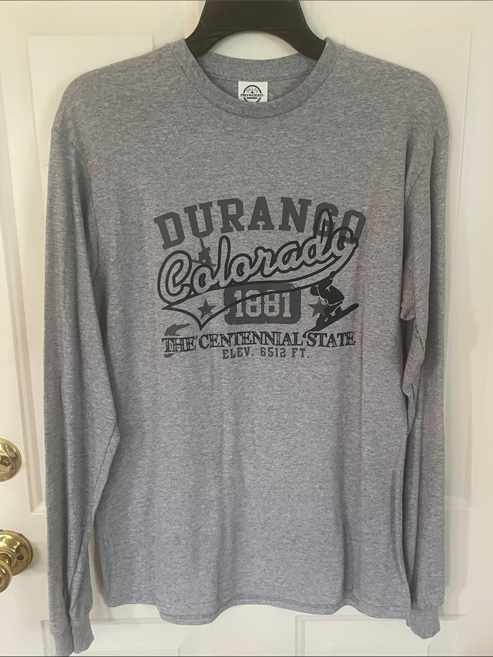 Grey Long Sleeve Graphic Tee